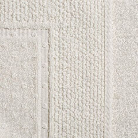 Alfombra baño rizo algodón bambú 50x70cm., Textil para baño