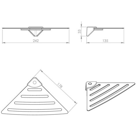 Estantería angular de ducha telescópica con 4 cestas de almacenamiento  hecha de acero inoxidable Prea WENKO