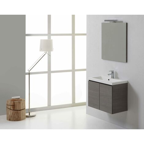 manhattan mueble de baño con lavamanos y espejo