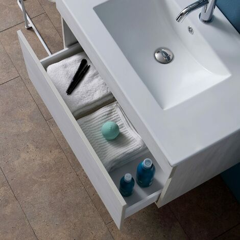 Mueble De Baño De Pared De 80 Cm Con Compartimento En Promenade  Serie Sole
