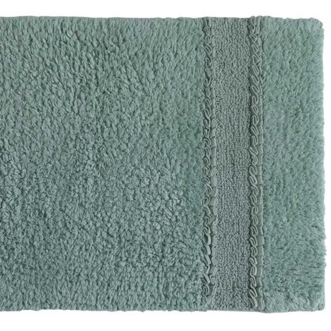 ALFOMBRA DE BAÑO DE ALGODÓN VERDE MENTA 50X80 BESSERA