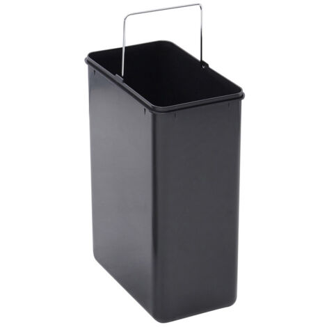 ARREGUI CR705-BIN Seau en plastique pour Poubelle  de Cuisine ARREGUI Step Bin CR705-30L et CR705-45L, 15 L, Avec poignée en métal, noir