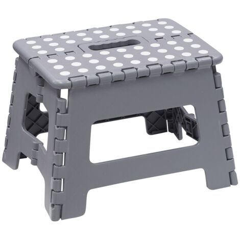 WenZBros Marchepied Pliable 22,9 Cm - Tabouret Pour Enfants Et Adultes Blanc