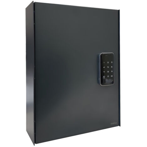 ARREGUI KEYPRO PLPRO44 Armoire à clé fermeture à code  Boite à clef 44 crochets serrure electronique  Armoire de sécurité usage partagé clavier tactile  Installation facile  40x30x10 cm  Gris