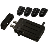 Arregui – Verrou électronique invisible – 4 télécommandes incluses – Système de sécurité renforcé – Installation sur portes en bois ou métal