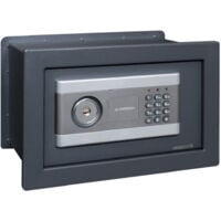 ARREGUI Stylo 19010W-S1 Coffre-fort encastrable avec serrure à clé et à code  Coffre-fort double sécurité à emmurer  Installation facile 21 x 32 x 20 cm  8L