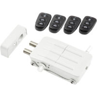 Arregui – Verrou électronique invisible 4 télécommandes – Système de sécurité renforcé – Installation sur portes en bois ou métal – Alarme sonore de vérification