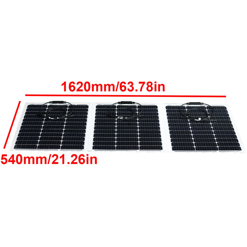 Kit solar 12V Panel Solar Flexible 150W Inversor con mando 1000W