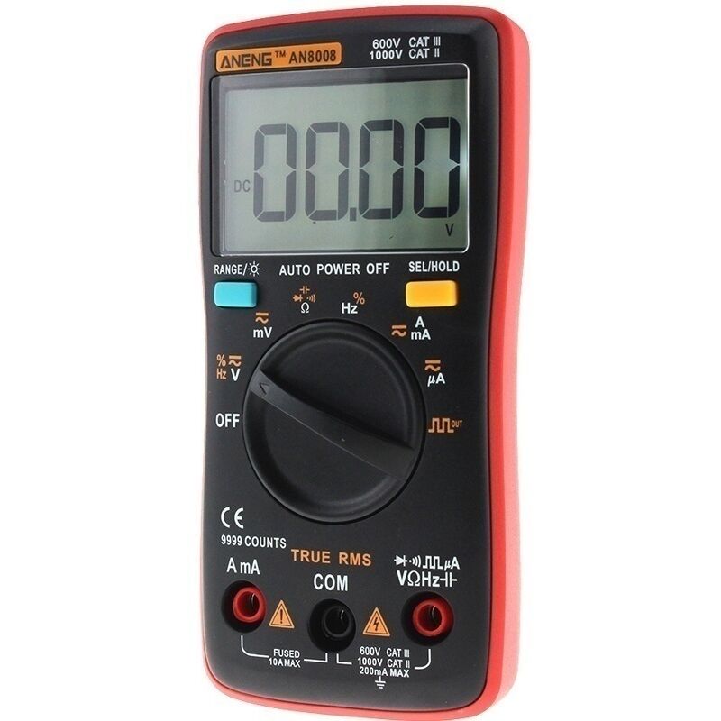 HT208D Pinza amperimétrica con medición de corriente de entrada
