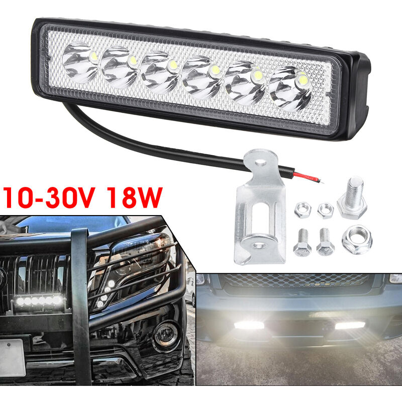 18W 12 / 24V LED Luz de trabajo Punto de luz Camión todoterreno Barco ATV