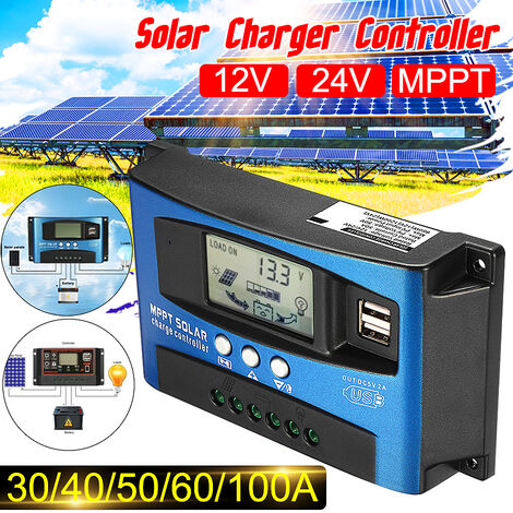 Controlador De Carga 30 Amper P/ Paneles Solares 12v 24v