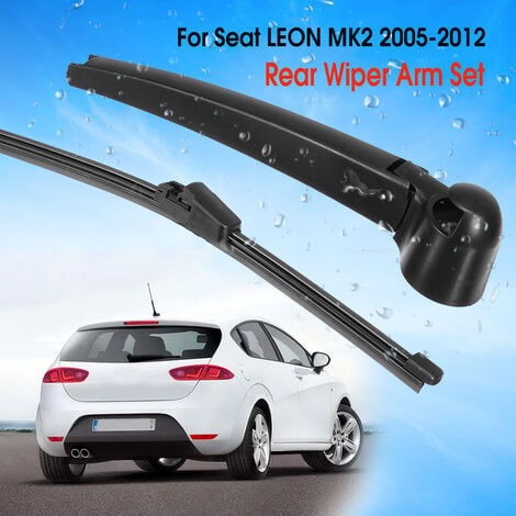 Kit de escobilla y brazo de limpiaparabrisas trasero para Seat Leon 5F MK3  Hatchback 2012-2019