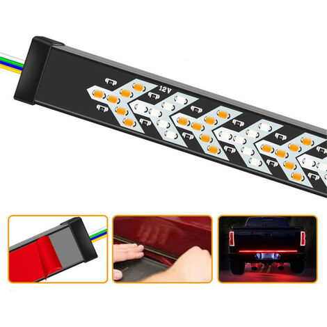 Tira Led Universal Impermeable Para Puerta Trasera De Coche. 12V. 120cm