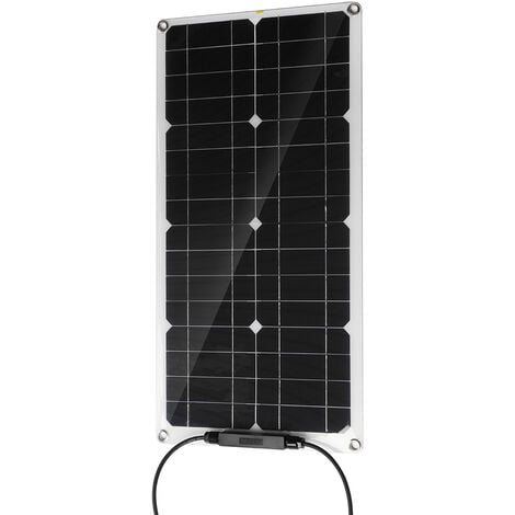 Kit 50W CAMPER 12V panel solar monocristalino tecnología PERC con