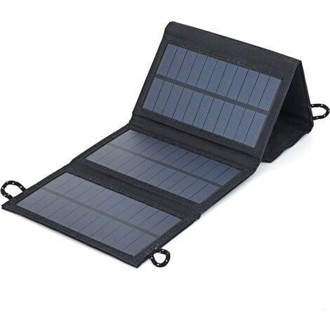 Panel solar portátil 50W 5V plegable impermeable 155 x 100 x 20 mm