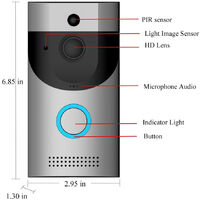ANYTEK B30 Timbre con video inalámbrico WiFi a prueba de agua 720P Timbre con video de detección PIR
