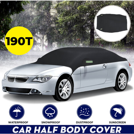 Half Car Cover Top Roof Sun Waterproof Outdoor Universal UV/Rain Protection  UK