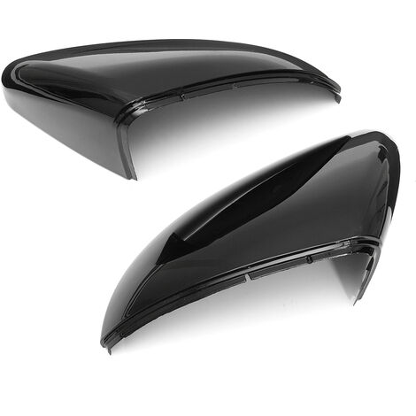 Pair of Front Wing Mirror Case Cover Cap Black for VW Golf MK7 Golf Variant E-Golf (1/4)