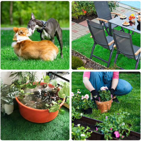 1.6x6.6ft 0.5x2m 15mm Thick Artificial turf Artificial Grass Rug Synthetic Turf Garden Lawn Carpet Mat
