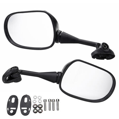 1 Pair Black Motorcycle Back Side Rear View Mirrors For HONDA CBR250R CBR300R CBR500R CBR600RR CBR1000RR (1/4)