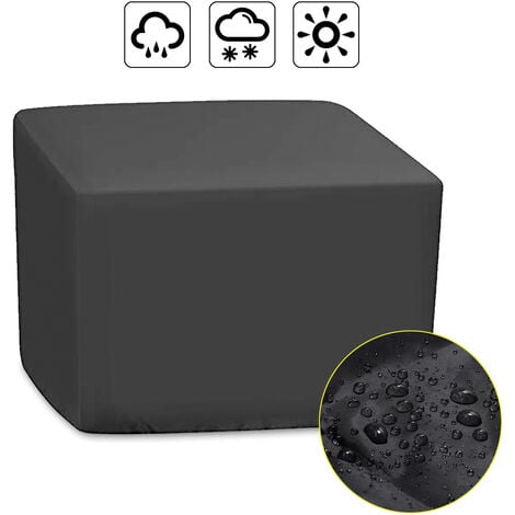 82 x 82 x 61cm  Waterproof Fire Pit Cover Garden Patio Burner BBQ Cover Outdoor Furniture Cover