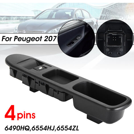ELECTRIC WINDOW SWITCH WITH FRAME FRONT LEFT FOR PEUGEOT 207 (1/2)