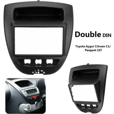2 Din Car Stereo Radio Fascia Panel Plate Frame CD Panel Dashboard Audio Frame For Toyota Aygo For Citroen C1 For Peugeot 107