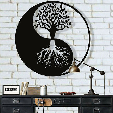 Tree Of Life Metal Hanging Wall Art Round Sculpture Home Garden Decor 45 45cm - Tree Of Life Wall Hanging Uk