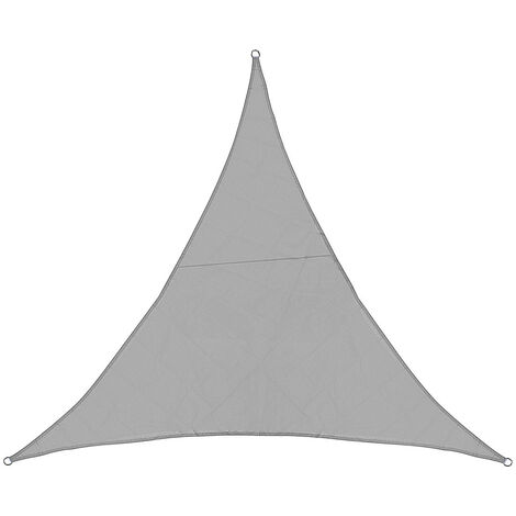 Sun Shade Sail Waterproof 420D Oxford Polyester Canopy Cover Awning Outdoor gray Triangle 3x3x3m