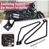 Saddlebag Mounting Bracket Bar Kit For Harley 883 Iron XL883N Dyna Fat Black