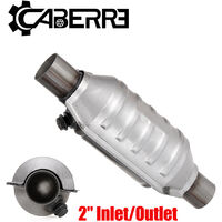 Three Way Catalytic Converter Diameter 2'' Length 11'' Round Universal Heat Shield Performance Catalytic Converter