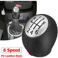 6 Speed Gear Knob For Renault Megane Clio Laguna Trafic Vauxhall Opel PU Leather