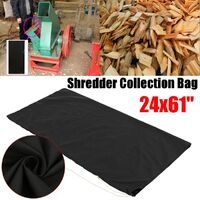 24X61 '' Black Wood Leaf Shredder Shredder Bag Collecting Crafts Mtd