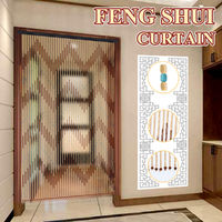 90X195cm 41 Line Wooden Bead Chain Door Curtain Blinds Fly Screen For Porch Bedroom Living Room Bathroom