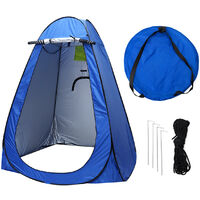 Outdoor Popup Tent Portable Camping Instant Toilet Shower/Changing Privacy Room 190*150*150cm royalblue