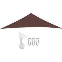 Waterproof Large Shade Sails Awning Canopy Cover coffee Triangle 3M
