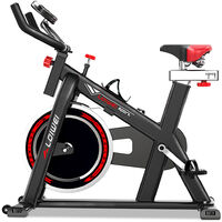 Fitness Exercise Bike Spinning Flywheel with LCD Display 97*50*(103~119)cm Black