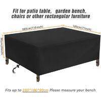 Waterproof Garden Patio Furniture Cover 280*180*90CM