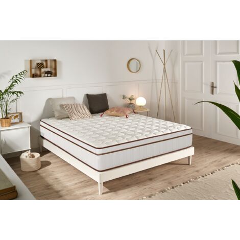 Materasso a molle insacchettate Hybrid Bianco 25 cm - 135X200 cm - Moonia