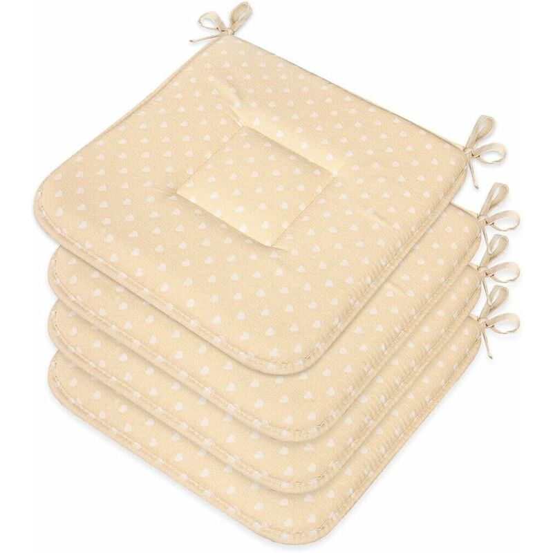 Cuscino per sedia da pranzo, 40 x 40 cm, in memory foam