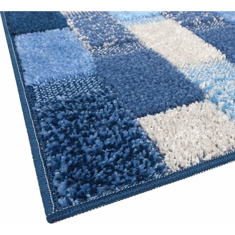 Tappetino da bagno rettangolare blu, tappetino super assorbente 40x60cm,  tappeto da bagno ad asciugatura rapida, grande tappeto da soggiorno super  assorbente, fondo in gomma antiscivolo, Eas