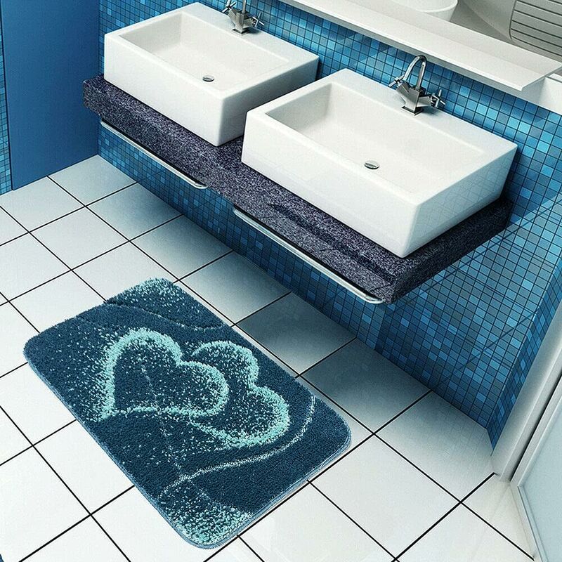 BLU morbido 50x80cm antiscivolo in microfibra tappetino doccia assorbente  lavabile in lavatrice - Italia, Nuova - Piattaforma all'ingrosso