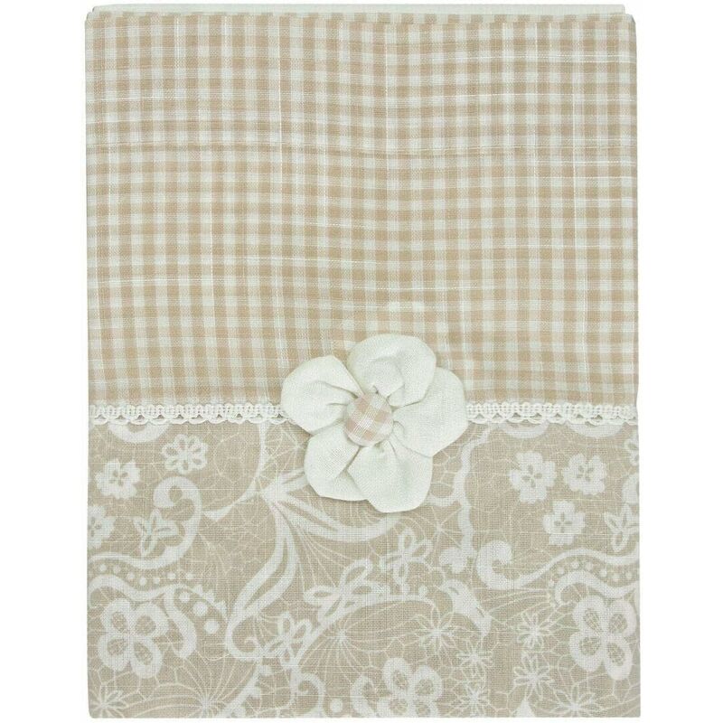 Tende Emmevi Semitrasparenti | Coppia 2 Pezzi | Fiori Decò | 60x150 Cm | Grigio - Foto 4
