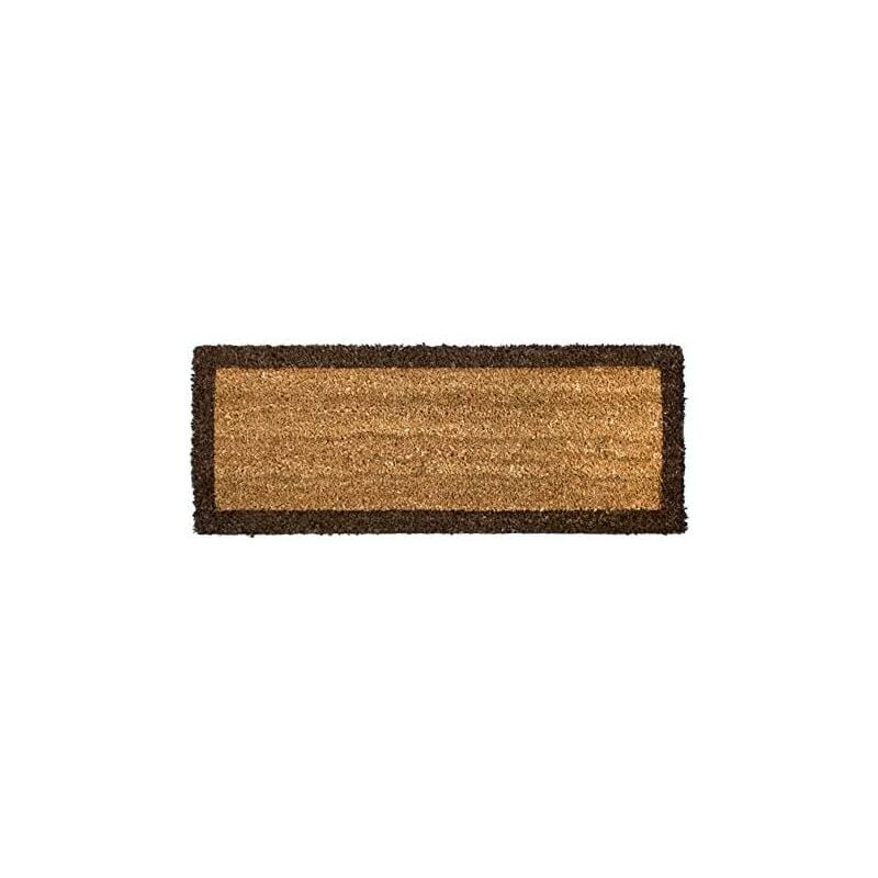 Zerbino Cocco Naturale Salvagradino Porta Ingresso Casa Antiscivolo Marrone  - 25x50 cm