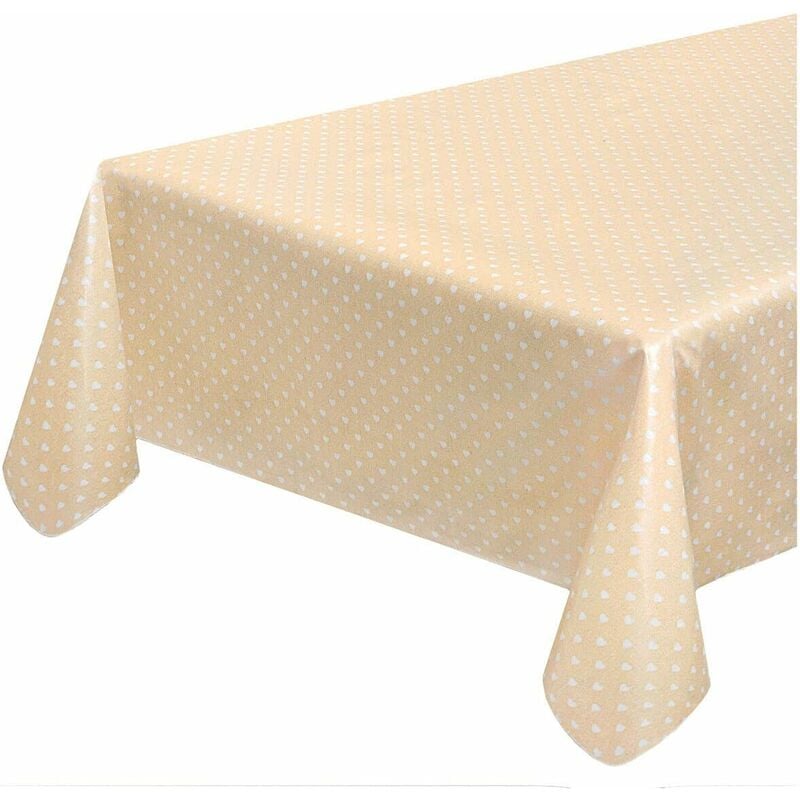 Tovaglia Antimacchia Cucina Bordata 135x230 cm Cotone Plastificato Proteggi  Tavolo Copritavolo Fiori