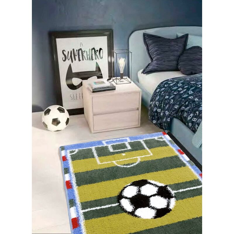 Tappeto per campo da calcio per camera dei bambini tappetino per