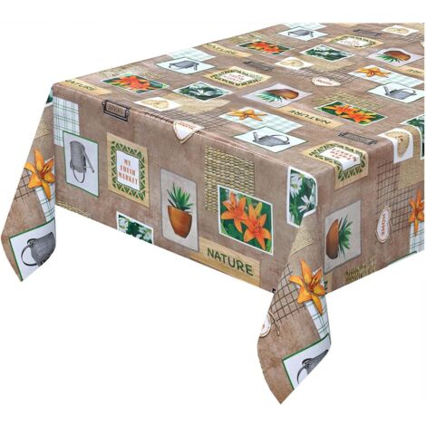 Tovaglia Cucina Antimacchia Plastificata Cerata Copri Tavolo Casa Natura Interno Esterno 82377527