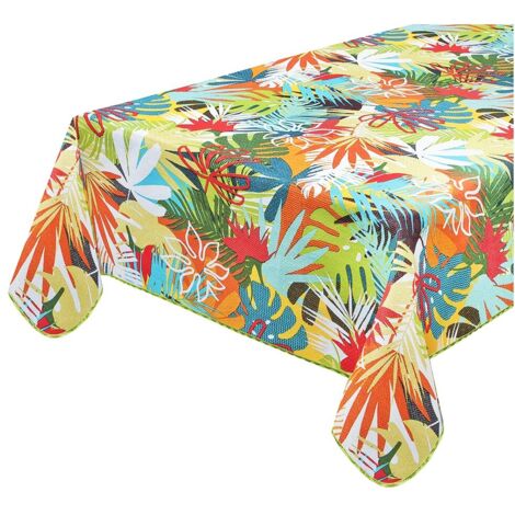 Folkulture Tovaglia Rettangolare 152x259 Cm In Cotone 100% – Stile Boho Vintage Per Autunno, Tavolo Da Pranzo E Picnic