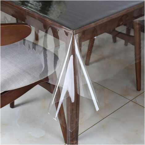 Tovaglia Cucina Trasparente Proteggitavolo Antimacchia PVC al Metro Altezza 130cm (1/4)
