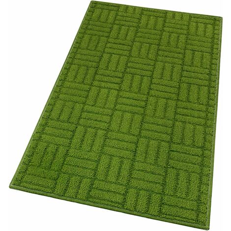 Tappeto Cucina 3D Made Italy - 50x190cm, Antiscivolo, Design Rombi, Giallo - Foto 9